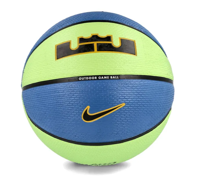 М'яч баскетбольний Nike PLAYGROUND 2.0 8P L JAMES DEFLATED LIME GLOW/BK/UNIVERSITY GOLD/BLACK size 7 N.100.4372.395.07