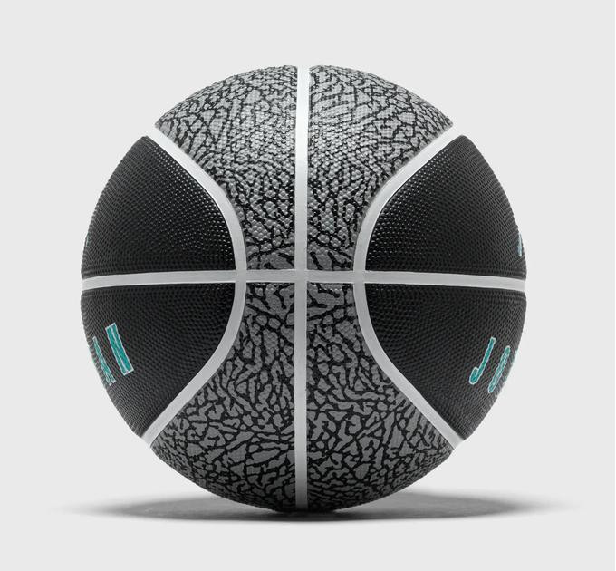 М'яч баскетбольний Nike JORDAN PLAYGROUND 2.0 8P DEFLATED BLACK/WHITE/WHITE/CLEAR JADE size 5 J.100.8255.016.05 5