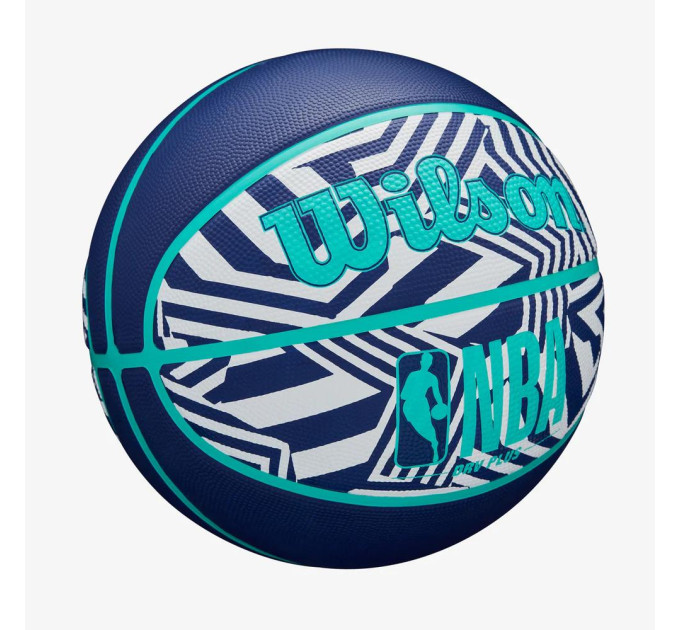 М'яч баскетбольний Wilson NBA DRV PLUS DAZZLE CAMO BSKT INDIGO size 6 (WZ3016102XB6 6)