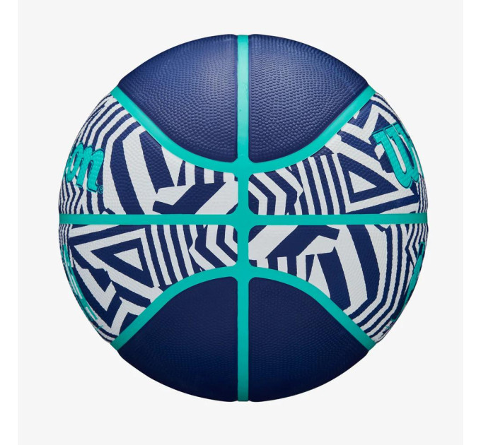 М'яч баскетбольний Wilson NBA DRV PLUS DAZZLE CAMO BSKT INDIGO size 6 (WZ3016102XB6 6)