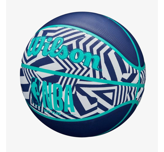 М'яч баскетбольний Wilson NBA DRV PLUS DAZZLE CAMO BSKT INDIGO size 6 (WZ3016102XB6 6)