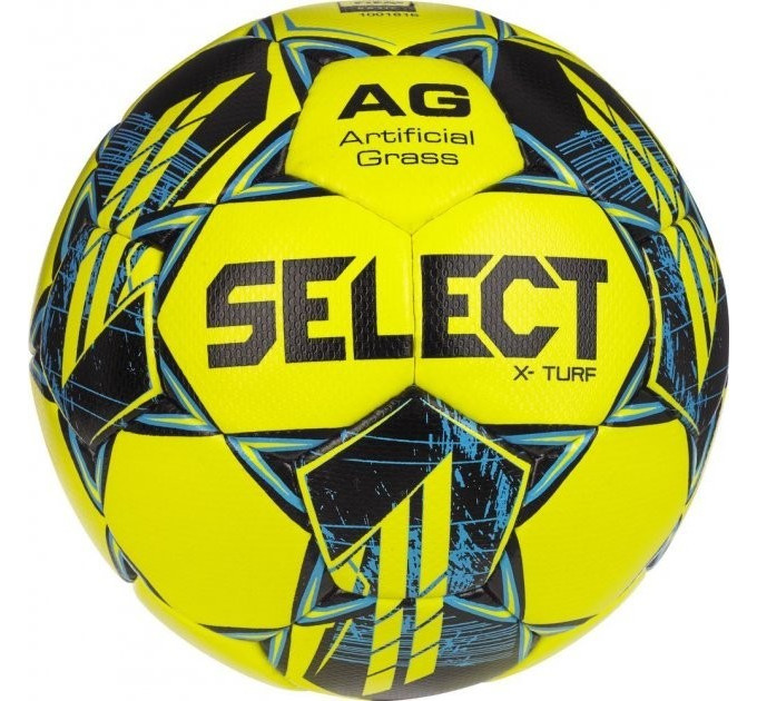 М'яч футбольний Select X-TURF v23 жовто-синій Уні 5 086417-021