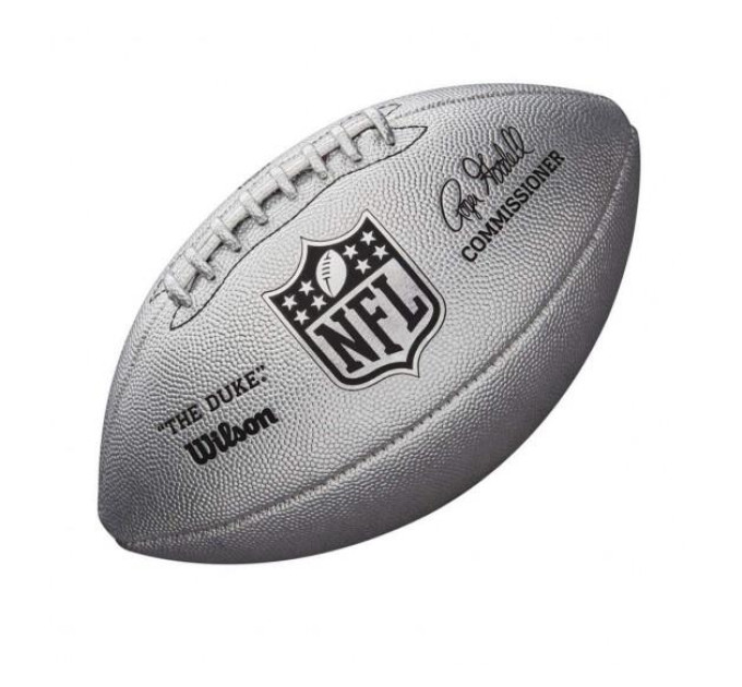 М'яч для американського футболу Wilson Duke metallic edition OS FB Срібний 5 (WTF1827XB 5)