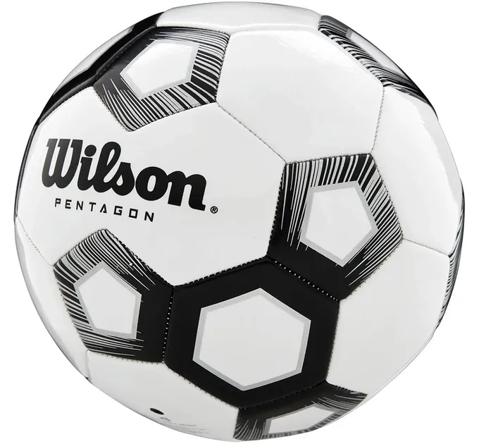 М'яч футбольний Wilson Pentagon white/black size 5 WTE8527XB05