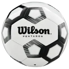 М'яч футбольний Wilson Pentagon white/black size 5 WTE8527XB05