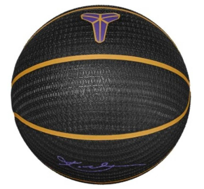 М'яч баскетбольний Nike NIKE PLAYGROUND 8P K BRYANT DEFLATED BLACK/UNIVERSITY GOLD/COURT PURP size 7 N.101.2519.014.07 7