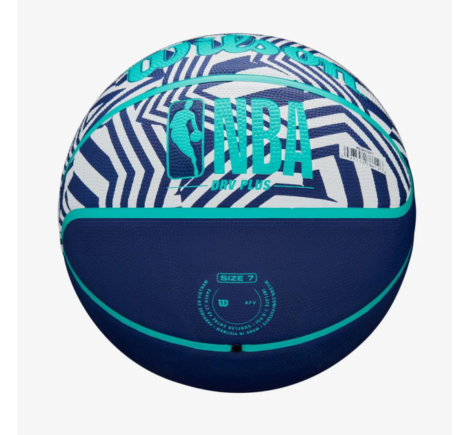 М'яч баскетбольний Wilson NBA DRV PLUS DAZZLE CAMO BSKT INDIGO size 7 (WZ3016102XB7 7)