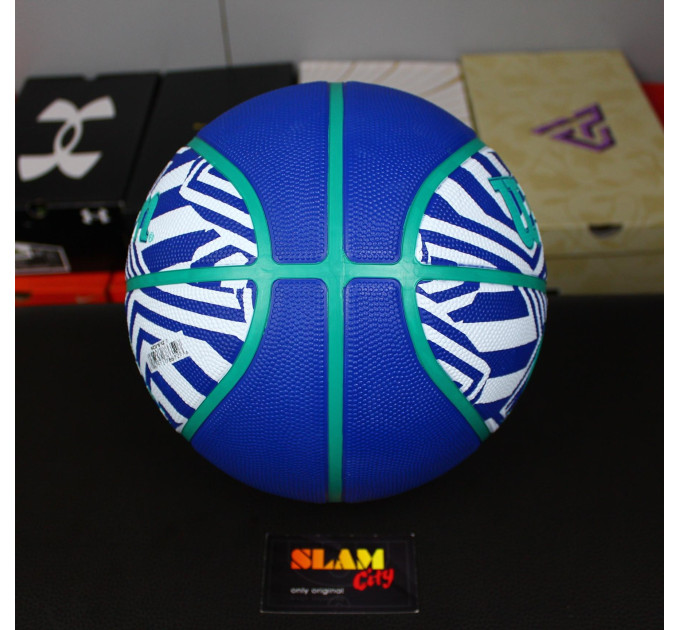 М'яч баскетбольний Wilson NBA DRV PLUS DAZZLE CAMO BSKT INDIGO size 7 (WZ3016102XB7 7)