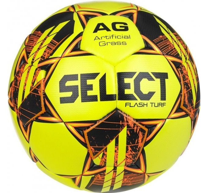 М'яч футбольний Select FLASH TURF v23 жовто-помаранчевий Уні 5 057407-390