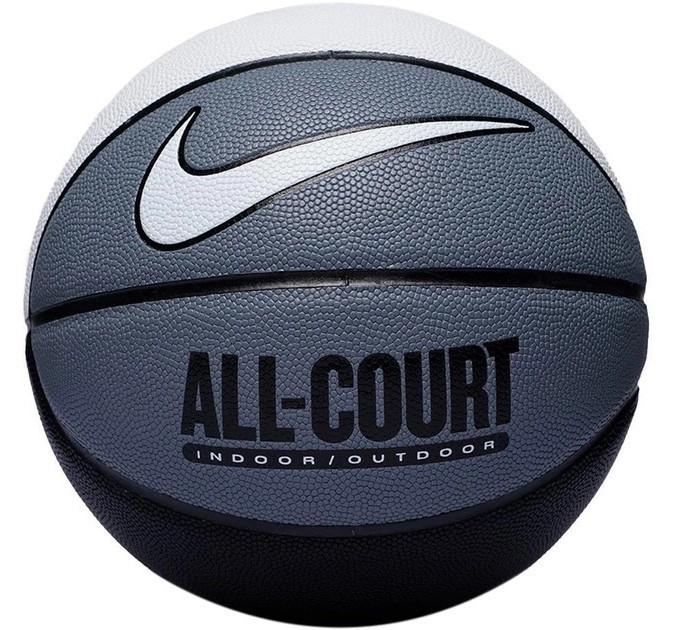 М'яч баскетбольний Nike EVERYDAY ALL COURT 8P DEFLATED GREY size 7 N.100.4369.120.07