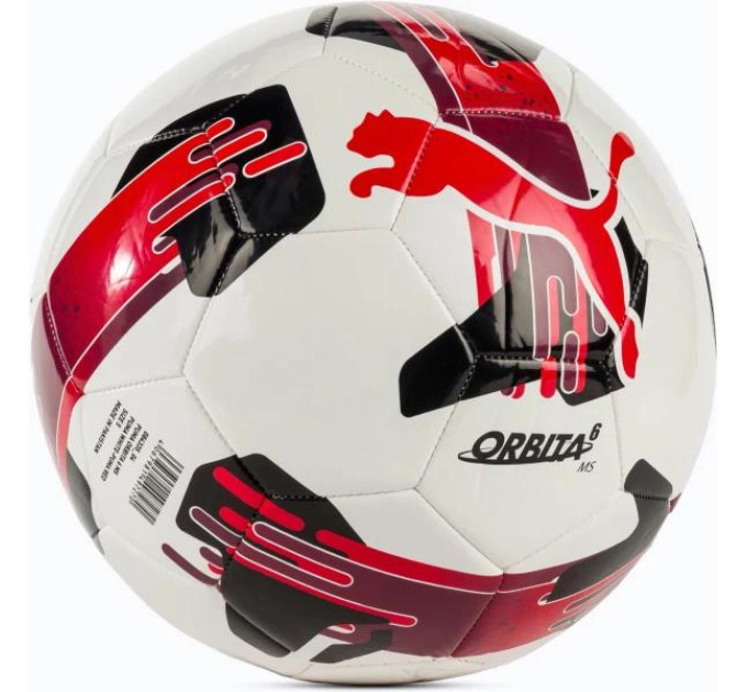 М'яч футбольний Puma Orbita 6 MS білий, чорний Уні 5 084335-04