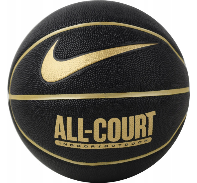 М'яч баскетбольний Nike Everyday All Court 8P р. 7 Black/Metallic Gold/Black/Metallic Gold (N.100.4369.070.07)