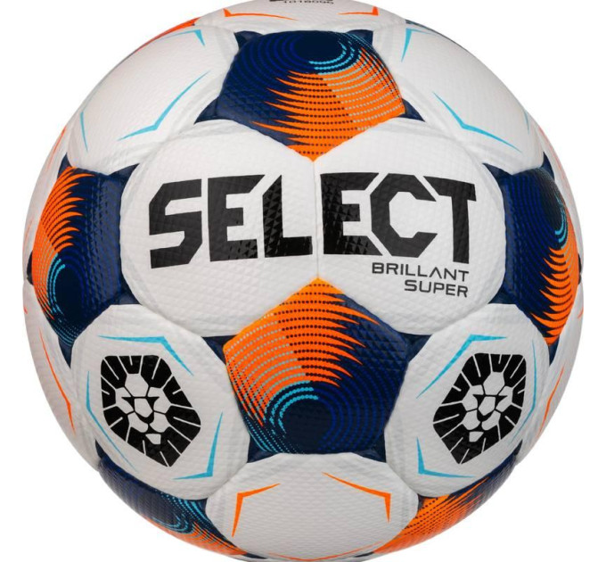 М'яч футбольний SELECT BRILLANT SUPER UKRAINE FIFA білий, синій 5 361577-119 5