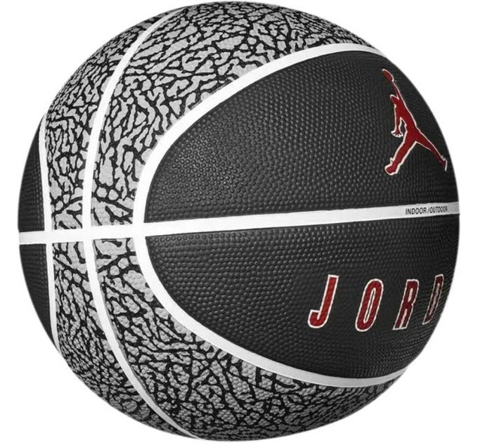М'яч баскетбольний Nike JORDAN PLAYGROUND 2.0 8P DEFLATED WOLF GREY/BLACK/WHITE/VARSITY RED size 6 J.100.8255.055.05 6