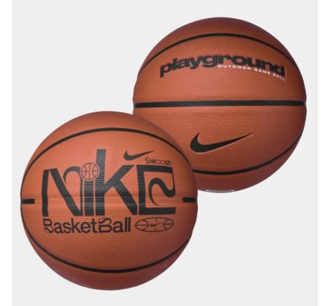 М'яч баскетбольний Nike EVERYDAY PLAYGROUND 8P GRAPHIC DEFLATED AMBER/BLACK/BLACK/WHITE size 7 (N.100.4371.810.07 7)
