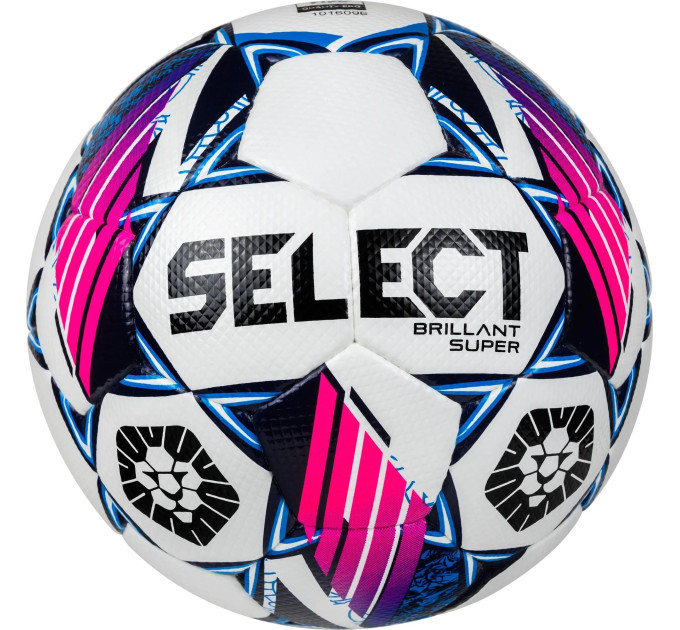 М'яч футбольний Select BRILLANT SUPER FIFA PFL v24 білий, синій Уні 5 361596-526 М'яч футбольний Select BRILLANT SUPER FIFA PFL v24 білий, синій Уні 5 361596-526
