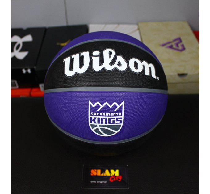 М'яч баскетбольний Wilson NBA TEAM Tribute SAC KINGS size 7 (WTB1300XBSAC 7)