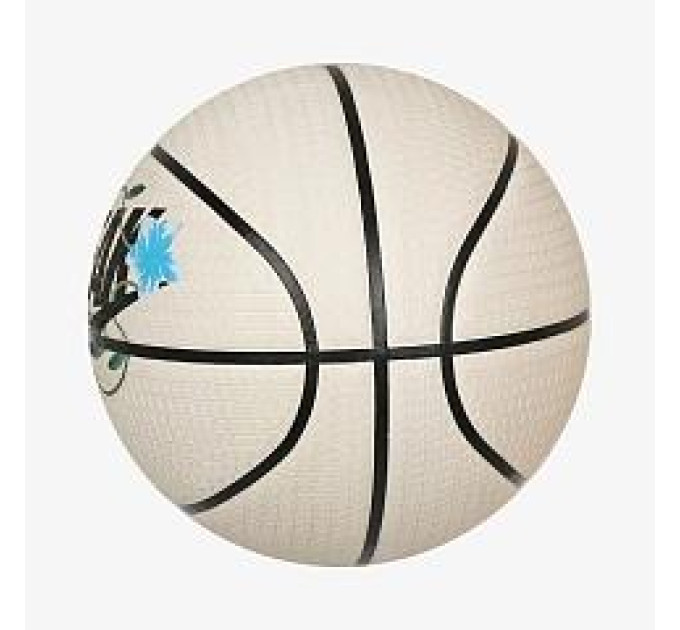 М'яч баскетбольний Nike PLAYGROUND 8P 2.0 G ANTETOKOUNMPO DEFLATED PALE Блідо-слонова кістка, Чорний (N.100.4139.129.07 7)