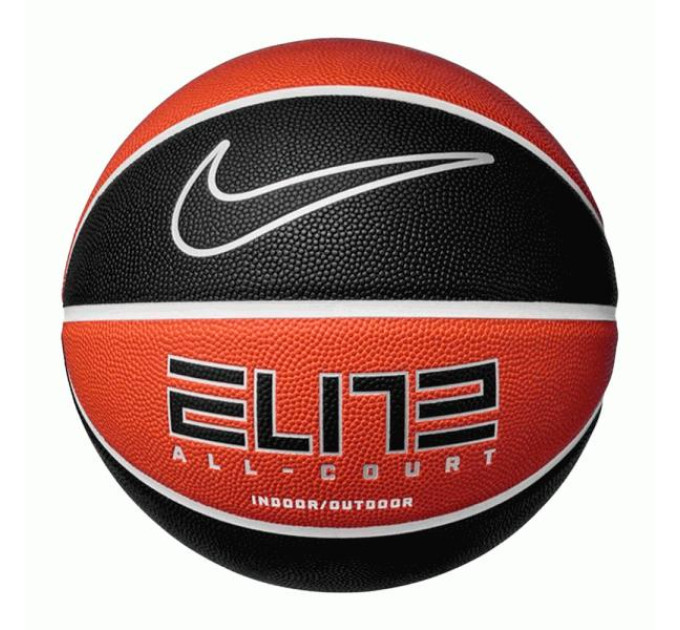 М'яч баскетбольний Nike ELITE ALL COURT 8P 2.0 DEFLATED Помаранчевий Чорний Уні 7 (N.100.4088.811.07 7)