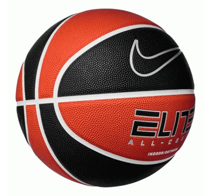 М'яч баскетбольний Nike ELITE ALL COURT 8P 2.0 DEFLATED Помаранчевий Чорний Уні 7 (N.100.4088.811.07 7)