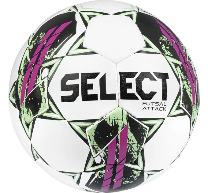 М'яч футзальний Select FUTSAL ATTACK v22 біло-рожевий Уні 4 107346-419 4