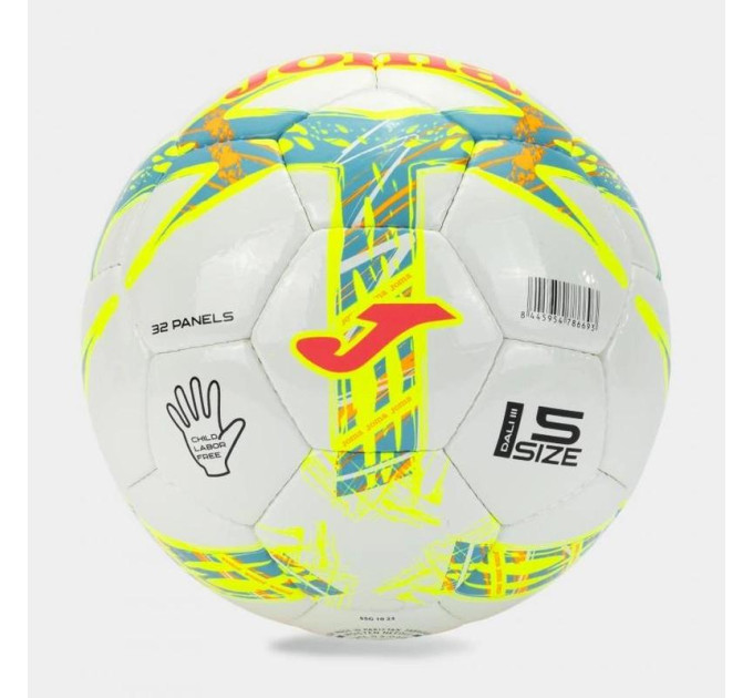 М'яч футбольний Joma DALIII біло-салатовий Уні 5 401412.047 5