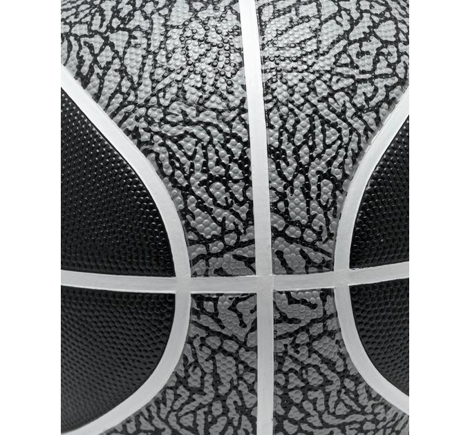 М'яч баскетбольний JORDAN PLAYGROUND 2.0 8P DEFLATED BLACK/WHITE/WHITE/CLEAR JADE size 6 (J.100.8255.016.06 6)