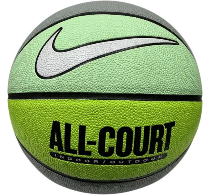 М'яч баскетбольный Nike EVERYDAY ALL COURT 8P DEFLATED VAPOR GREEN/LIGHT PUMICE/VOLT/BLACK/BK size 7 N.100.4369.332.07