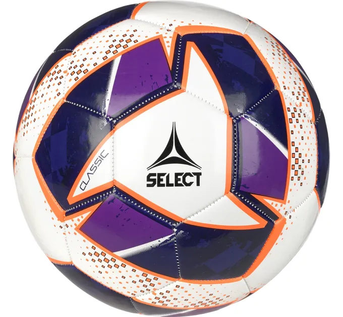 М'яч футбольний Select FB Classic v24 Білий Фіолетовий Уні 5 (099589-096 5)
