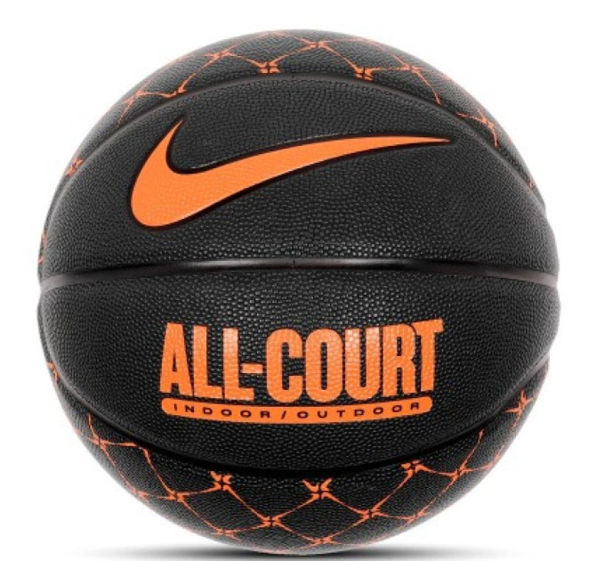 М'яч баскетбольний Nike EVERYDAY ALL COURT 8P GRAPHIC DEFLATED ANTHRACITE/TOTAL ORANGE/BLACK size 7 N.100.4370.035.07 7