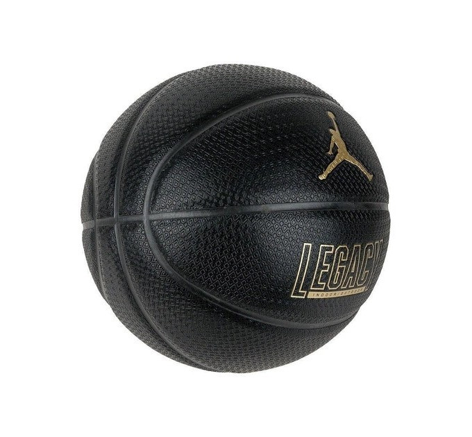 Мяч баскетбольный NIKE JORDAN LEGACY 2.0 8P DEFLATED BLACK/BLACK/BLACK/METALLIC GOLD size 7 J.100.8253.051.07
