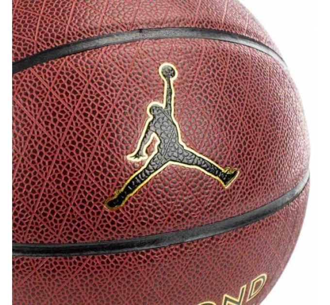 М'яч баскетбольний JORDAN DIAMOND OUTDOOR 8P DEFLATED AMBER/BLACK/METALLIC GOLD/BLACK 07 (J.100.8252.891.07 7)
