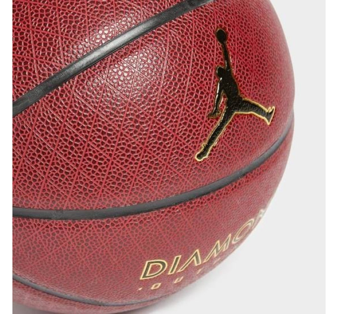 М'яч баскетбольний JORDAN DIAMOND OUTDOOR 8P DEFLATED AMBER/BLACK/METALLIC GOLD/BLACK 07 (J.100.8252.891.07 7)