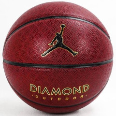 М'яч баскетбольний JORDAN DIAMOND OUTDOOR 8P DEFLATED AMBER/BLACK/METALLIC GOLD/BLACK 07 (J.100.8252.891.07 7)