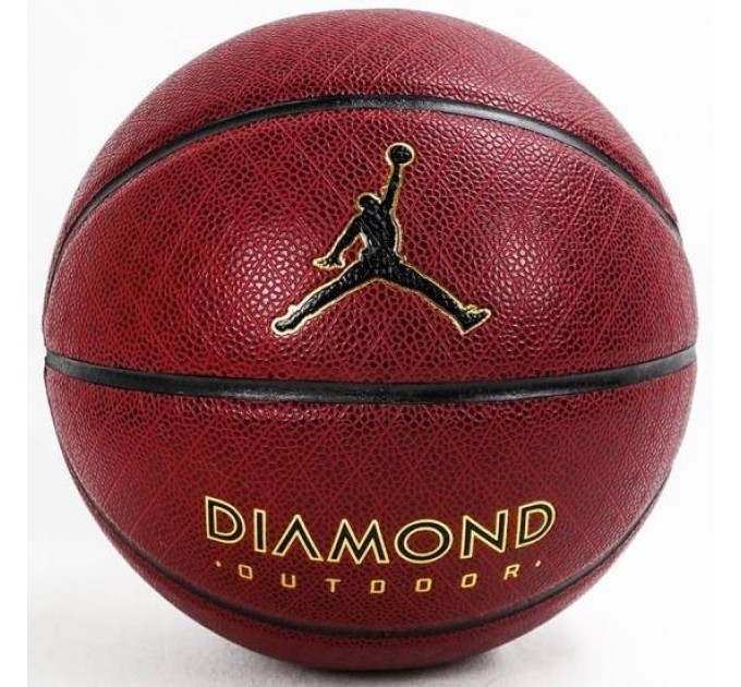 М'яч баскетбольний JORDAN DIAMOND OUTDOOR 8P DEFLATED AMBER/BLACK/METALLIC GOLD/BLACK 07 (J.100.8252.891.07 7)