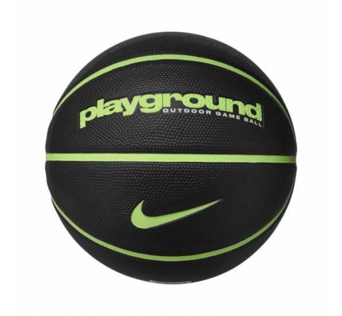 М'яч баскетбольний Nike EVERYDAY PLAYGROUND 8P GRAPHIC DEFLATED BLACK/LIME BLAST/LIME BLAST size 7 (N.100.4371.060.07 7)