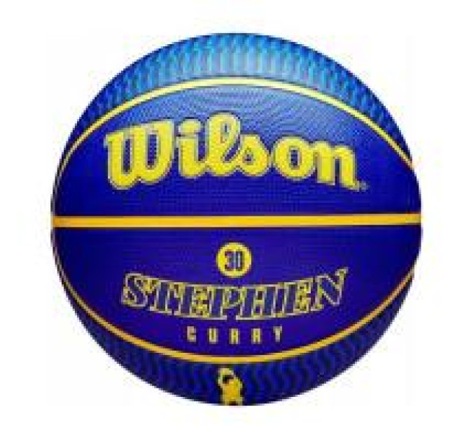М'яч баскетбольний Wilson NBA PLAYER ICON OUTDOOR BSKT CURRY Синій 7 (WZ4006101XB7 7)