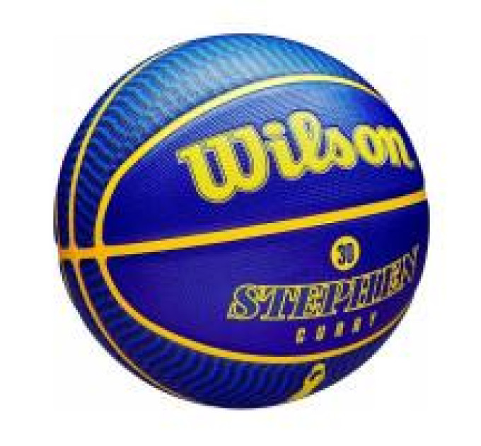 М'яч баскетбольний Wilson NBA PLAYER ICON OUTDOOR BSKT CURRY Синій 7 (WZ4006101XB7 7)