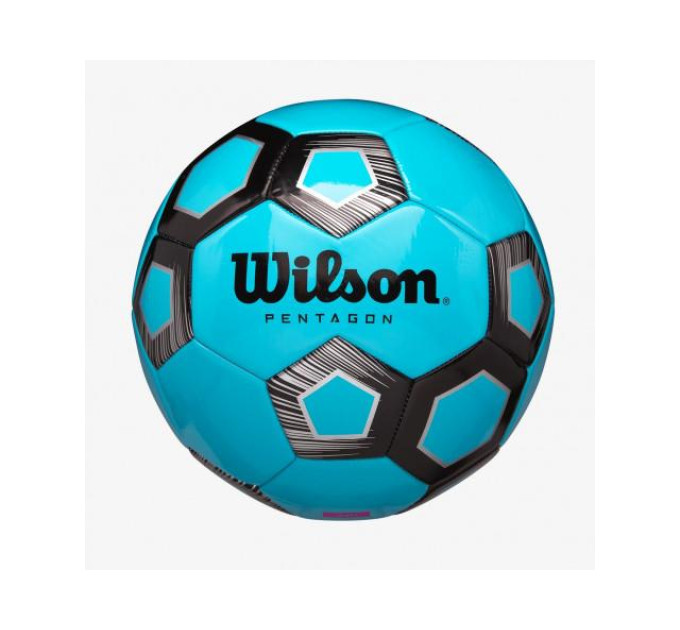 М'яч футбольний Wilson PENTAGON SB ROBL Блакитний Size 5 (WTE8542XB05 5)