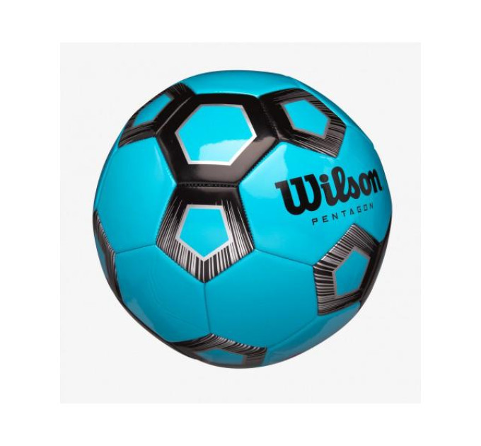 М'яч футбольний Wilson PENTAGON SB ROBL Блакитний Size 5 (WTE8542XB05 5)