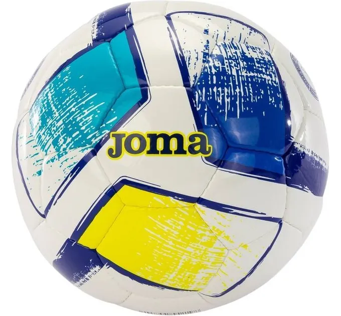 М'яч футбольний Joma DALI II Білий, Синій, Жовтий 5 (400649.216 5) М'яч футбольний Joma DALI II Білий, Синій, Жовтий 5 (400649.216 5)