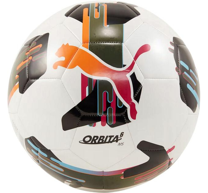 М'яч футбольний Puma Orbita 6 MS білий, чорний, помаранчевий Уні 5 084335-01 5