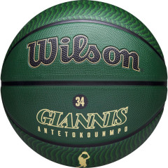 М'яч баскетбольний Wilson NBA PLAYER ICON OUTDOOR BSKT GIANNIS Зелений 7 (WZ4006201XB7 7)