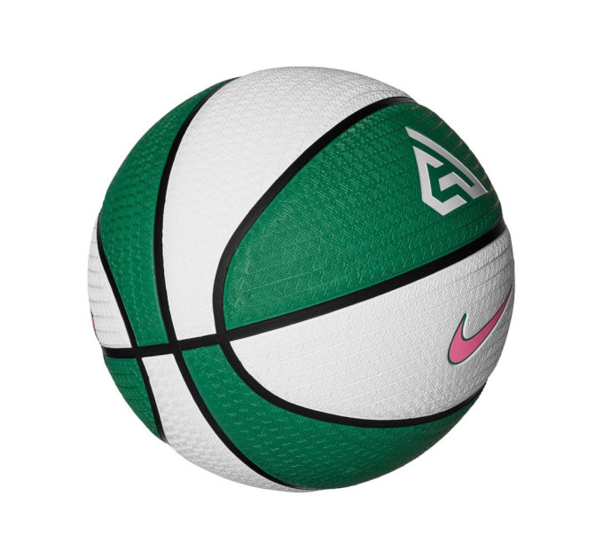М'яч баскетбольний Nike PLAYGROUND 8P 2.0 G ANTETOKOUNMPO DEFLATED Зелений Уні 7 (N.100.4139.331.07 7)