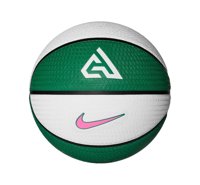 М'яч баскетбольний Nike PLAYGROUND 8P 2.0 G ANTETOKOUNMPO DEFLATED Зелений Уні 7 (N.100.4139.331.07 7)