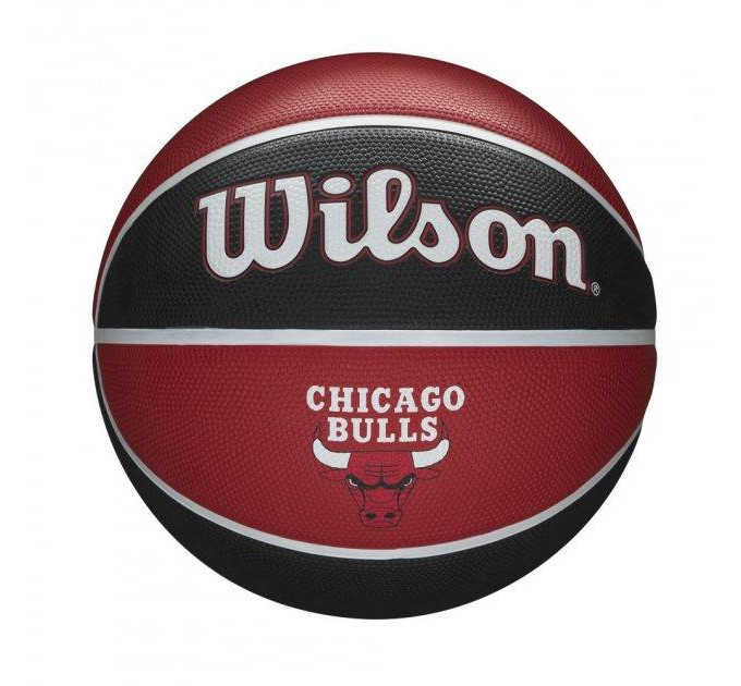Універсальний баскетбольний м'яч Wilson NBA Team Tribute Chicago Bulls р. 7 (WTB1300XBCHI)