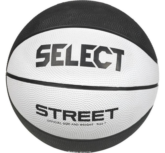 М'яч баскетбольний Select BASKETBALL STREET v23 біло-чорний Уні 7 205570-126 7