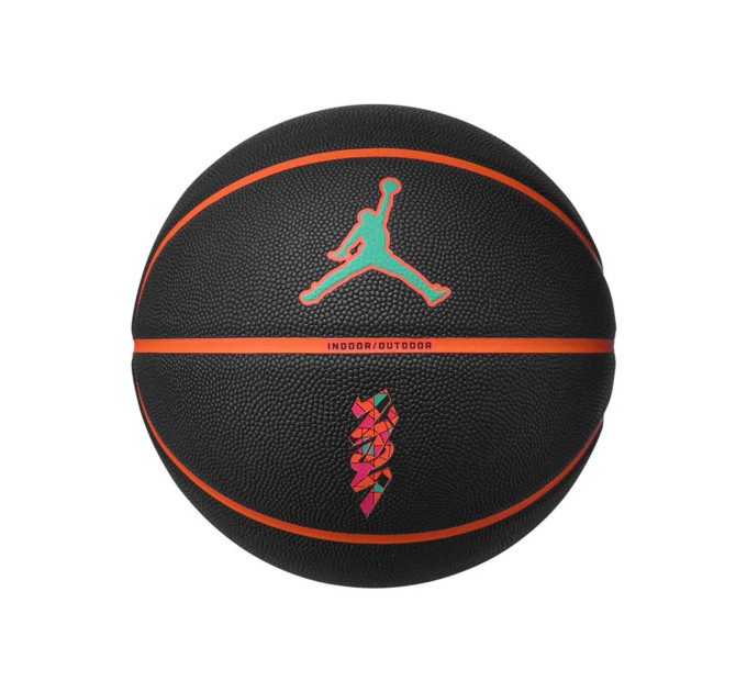 М'яч баскетбольний JORDAN ALL COURT 8P Z WILLIAMSON DEFLATED Чорний, Помаранчевий 7 (J.100.4141.095.07 7)