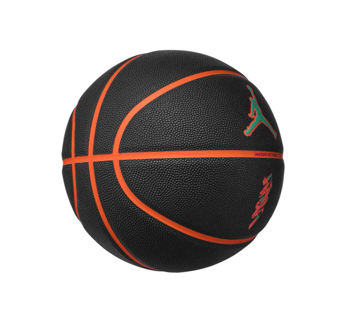 М'яч баскетбольний JORDAN ALL COURT 8P Z WILLIAMSON DEFLATED Чорний, Помаранчевий 7 (J.100.4141.095.07 7)