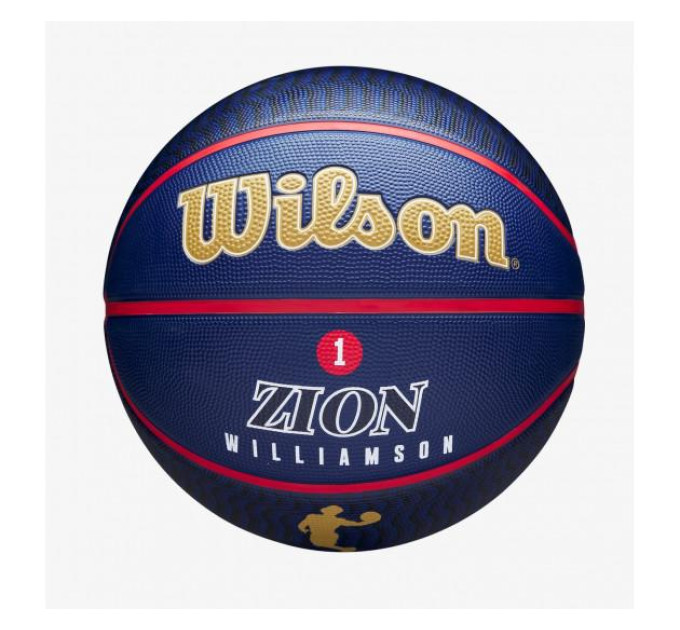 М'яч баскетбольний Wilson NBA PLAYER ICON OUTDOOR BSKT ZION Синій 7 (WZ4008601XB7 7)